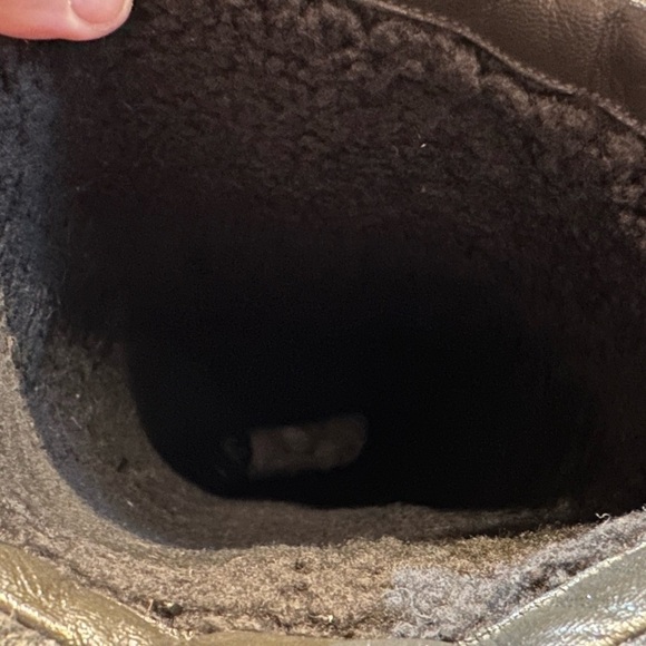 Designer Christian Dior CD Gray Suede &‎ Wool Tall Knee High Wedge Boots - Picture 15 of 16